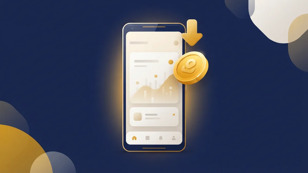 An Android phone with the TapKoin app